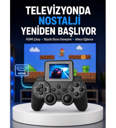 S10 Gamepad HDMI TV Bağlantılı 520 Klasik Retro Oyun 2025 Seri Orijinal Yeni Nesil