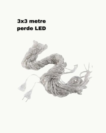 3x3 LED Işık Perdesi Şelale Model İç Dış Mekân Dekorasyonu