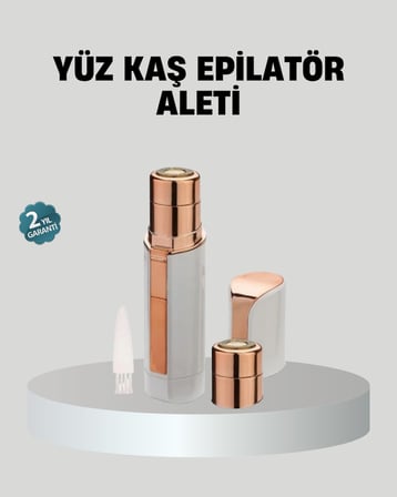 Kadınlar İçin Yüz ve Kaş Epilatörü – Hassas Cilt Dostu, Pil ile Çalışan, Taşınabilir ve Şık Tasarım