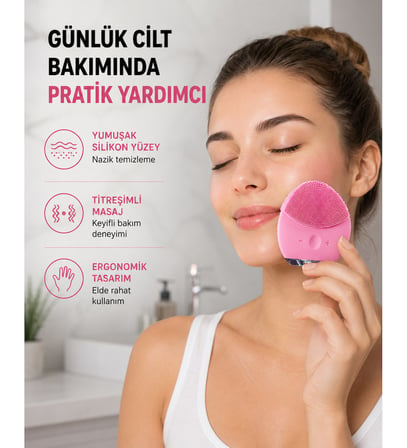Cilt Dostu Silikon Yüz Masaj Aleti – Hafif, Dayanıklı ve Su Geçirmez Tasarım Yeni Nesil