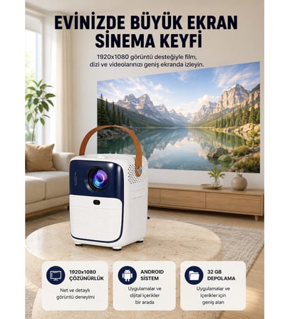 Ultra HD Android TV Kutusu 32GB Depolama USB HDMI Fan Sistemli Yeni Nesil
