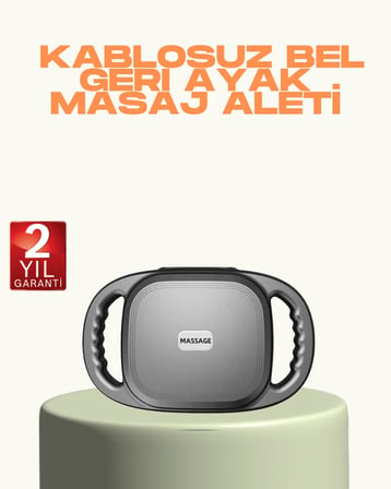2000 mAh Şarjlı Masaj Tabancası 6 Başlık Ayarlı Güçlü Masaj Cihazı