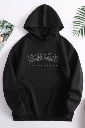 Unisex Los Angles Baskılı Sweatshirt