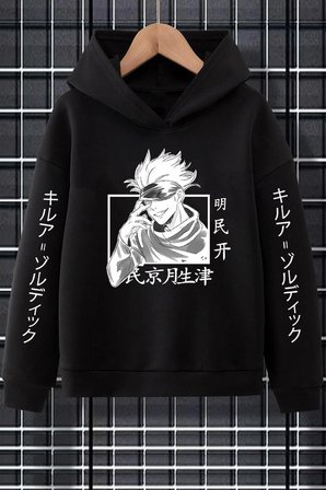 Unisex Jujutsu Kaisen Baskılı Sweatshirt