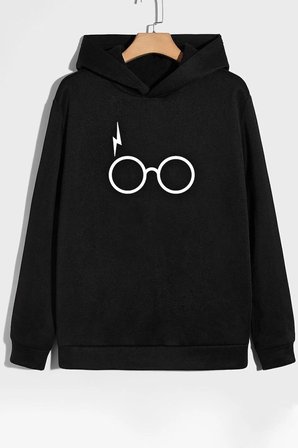 Unisex Potter Baskılı Sweatshirt