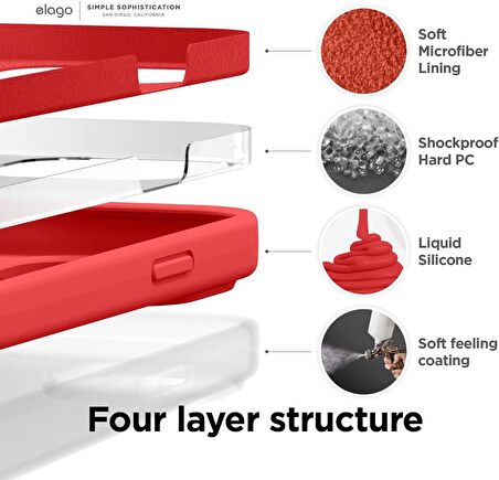 Apple iPhone 14 Kılıf içi Süet Korumalı Silikon Lila Renk