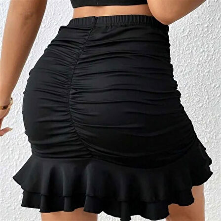 Azze  Fırfırlı Mini Etek