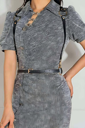  Omuzdan Askılı Deri Bel Kemeri, Giysi Aksesuar - Brf1180