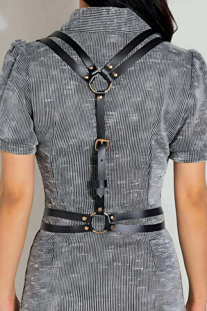  Omuzdan Askılı Deri Bel Kemeri, Giysi Aksesuar - Brf1180