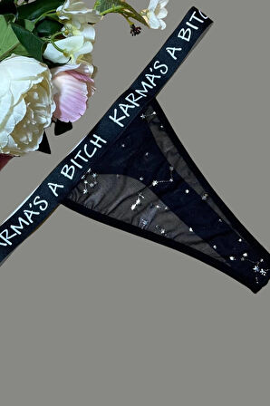 Azze Yazılı String Külot  81900
