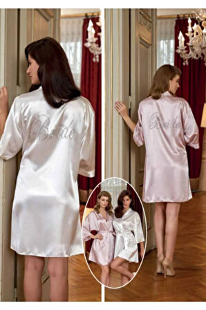 Kadın Saten Bride Kimono