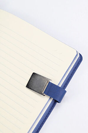 Mıknatıs Detaylı Mavi Defter