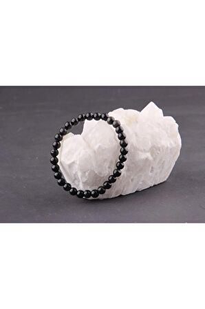 Doğal Taş Obsidyen Bileklik 6 mm