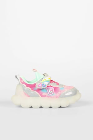Vicco Kız Çocuk Gümüş Işıklı Balloon Sneaker