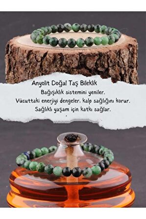 ANYOLİT 8MM DOĞAL TAŞ BİLEKLİK