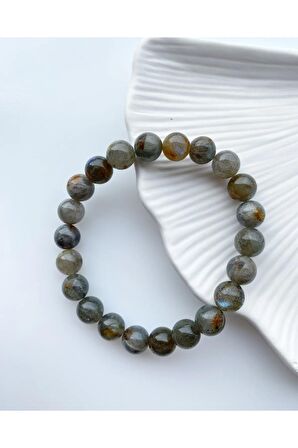 Labradorit Doğal Taş Bileklik 8mm