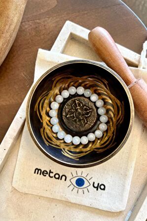 Akuamarin Doğal Taş Bilezik (Boğaz Çakrası & Kalp Çakrası)