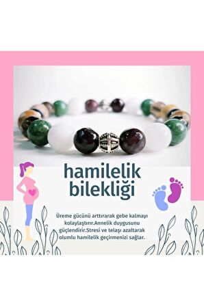 Doğaltaş Kadın  Bilekliği Lal, Aytaşı, Yeşim, Jasper, Dumanlı Kuvars