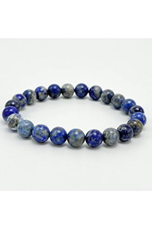 Lapis Lazuli 8mm Elastik Misinalı Doğal Taş Bileklik