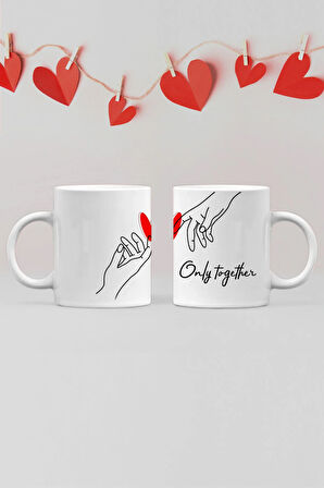 Sevgililer Gününe Özel 2li Kupa Bardak Seti