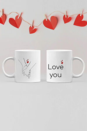 Sevgililer Gününe Özel 2li Kupa Bardak Seti