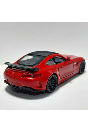 1.36 ÖLÇEK WELLY MARKA LİSANSLI MERCEDES AMG GTR KIRMIZI RENK 12 CM MODEL METAL ARABA