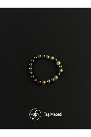 Obsidyen 8 mm Bileklik