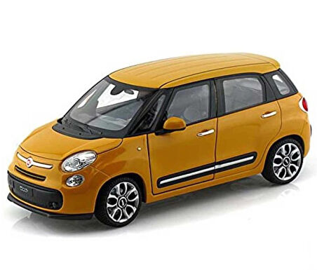WELLY Koleksiyon 1 / 24 Ölçek Fiat 500L Sarı Model Metal Araba