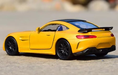 Oyuncak Metal Model Araba 1/36 Çek Bırak Mercedes Amg Gtr Gold