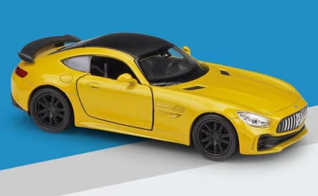 Oyuncak Metal Model Araba 1/36 Çek Bırak Mercedes Amg Gtr Gold