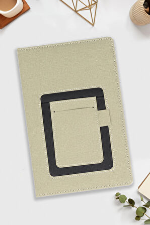 Bej Telefon Cepli Defter