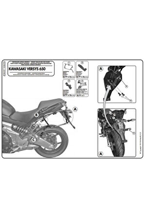 Plxr450 Kawasakı Versys 650 Yan Çanta Taşıyıcı Uyumlu