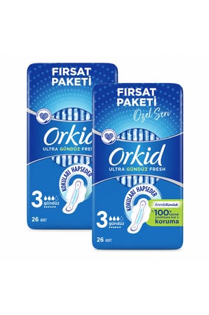 Ultra Uzun Extra (Boy 3) 26x2 adet Gündüz Fresh Özel Seri Fırsat Paketi
