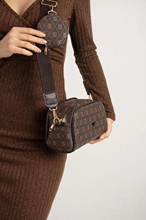 Kadın Çapraz Ayarlanabilir 2 Bölmeli  Askılı Çanta