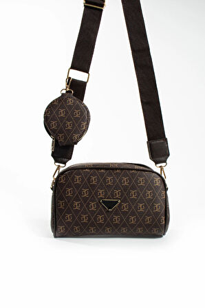 Kadın Çapraz Ayarlanabilir 2 Bölmeli  Askılı Çanta