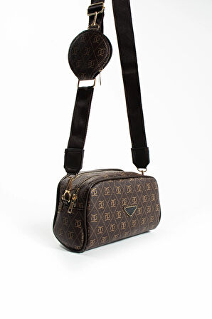 Kadın Çapraz Ayarlanabilir 2 Bölmeli  Askılı Çanta