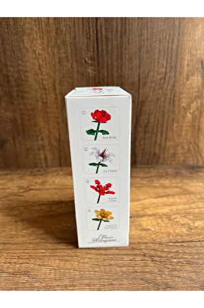 Çiçek Yapı Oyuncakları Kapok Çiçeği Yapma seti Çiçek Yapboz Hediyelik Set