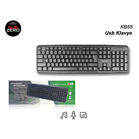 Subzero Standart Kablolu Q Klavye (KB55)