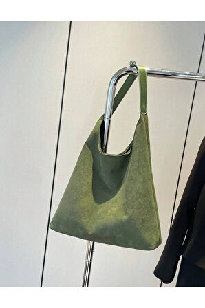 Büyük Kapasiteli Gündelik Tote Çanta Kadınlar Günlük Kullanım Ve İşe Gidiş İçin Trendy Süet Çanta