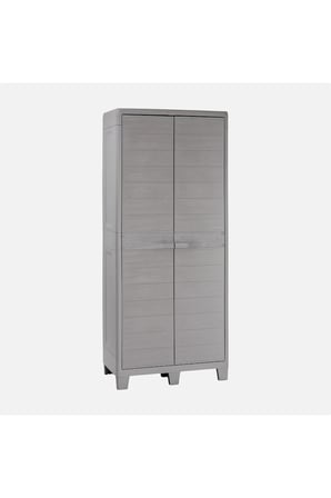 Toomax  XL Tall Dolap Bahçe Dolabı, Balkon Dolabı, Banyo Dolabı 78x46x182cm Açık Gri