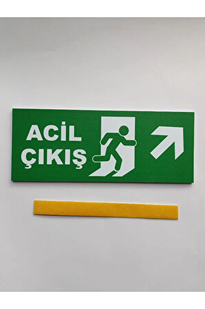 Acil Çıkış Tabelası Sağ Yukarı Ok