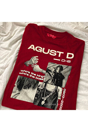 Favoriconsept - Bts - Suga Agust D Who's The King Boss Unisex Tişört
