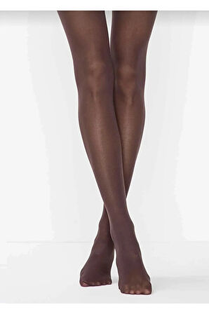 Kadın Mürdüm Mikro 40 Külotlu Çorap