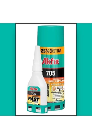 705 Hızlı Yapıştırıcı 200ml. + 50 Gr. Universal Spreyli Hızlı Yapıştırıcı