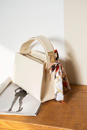 FULARLI ŞIK TREND EL VE OMUZ ÇANTASI