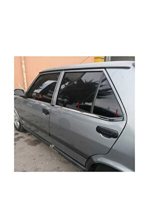 Fiat Tofaş Şahin Krom Cam Çıtası Paslanmaz Çelik 6 Parça