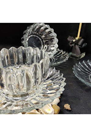 Papatya Çerez Takımı Sade 6 Lı