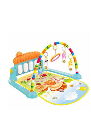 Babycim 0643 Piyanolu Dinazor Oyun Halısı Aktivite Oyun