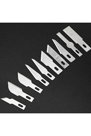 13 Adet / Takım Oyma Bıçakları Yapma Polimer Kil Metal Neşter Bıçak Araçları Kiti + Kutusu