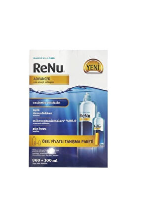Bausch Lomb Renu Advanced Lens Solüsyonu 360 Ml + 100 Ml Set
